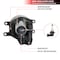 Spec-D Tuning 16-Up Toyota Tacoma Fog Lights- Clear LF-TAC16COEM-HZ - alternate 2